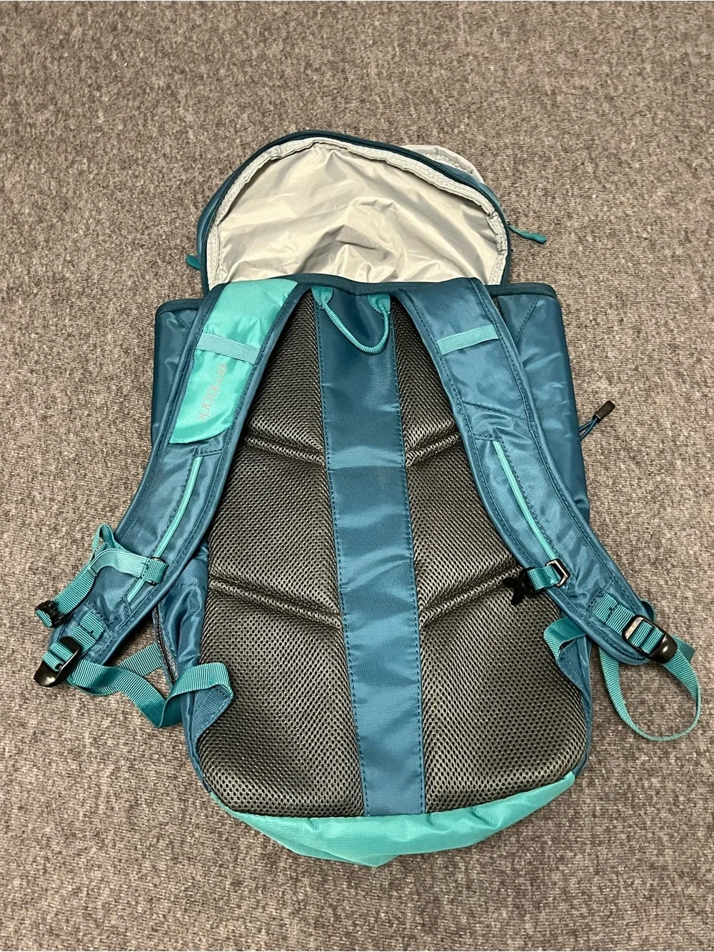 Embark Hiking Backpack Teal Aqua Padded Outdoor Daypack Travel Bag